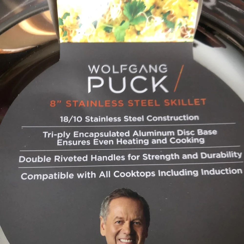 Wolfgang Puck 8” Stainless Steel Skillet